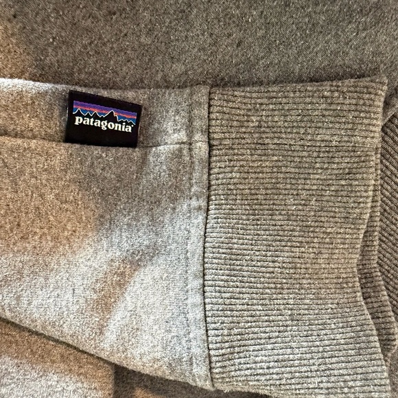 Patagonia Uprisal Crew Sweatshirt M | Gray Recycled Cotton Fleece Pullover - Picture 3 of 9